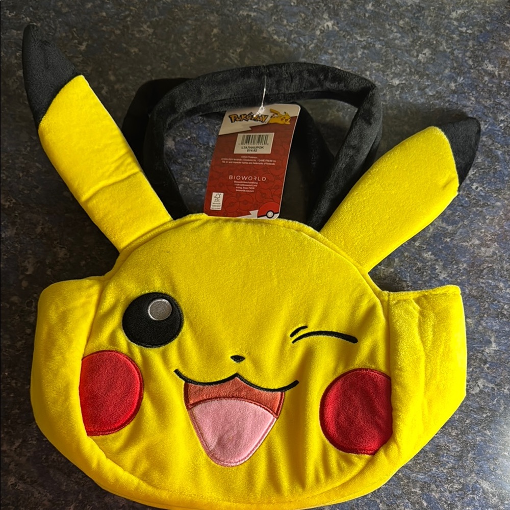 Pokemon Pikachu Bag - Yellow and Black